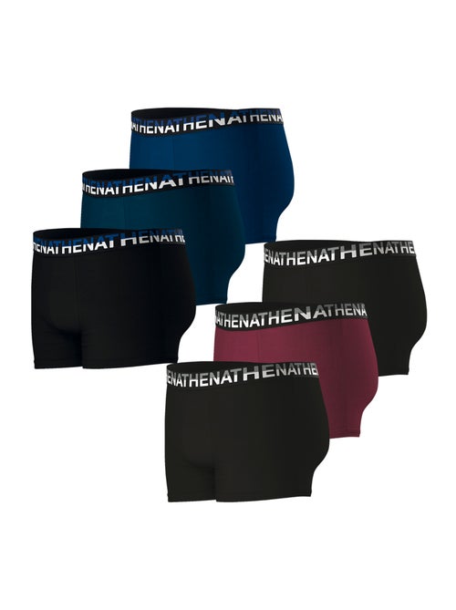 Lot de 6 boxers homme trio essentiel athena - Kiabi Lot de 6 boxers homme trio essentiel athena - Kiabi