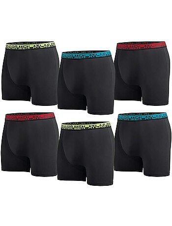 Lot de 6 boxers stretch confort - atlas for men