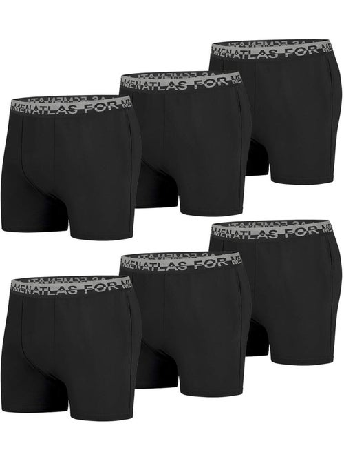 Lot de 6 Boxers Stretch Confort  - ATLAS FOR MEN - Kiabi