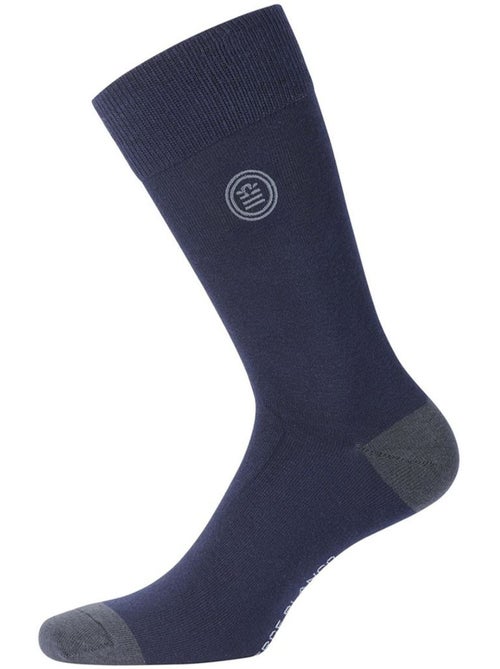 Lot de 6 paires de chaussettes de ville coton homme serge blanco - Kiabi