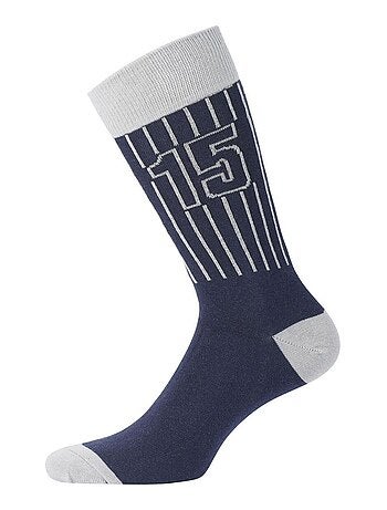 Lot de 6 paires de chaussettes de ville coton homme serge blanco