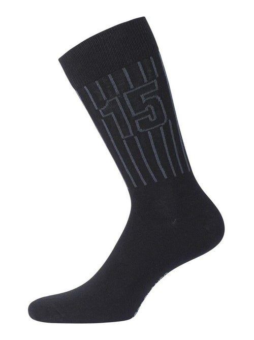 Lot de 6 paires de chaussettes de ville coton homme serge blanco - Kiabi