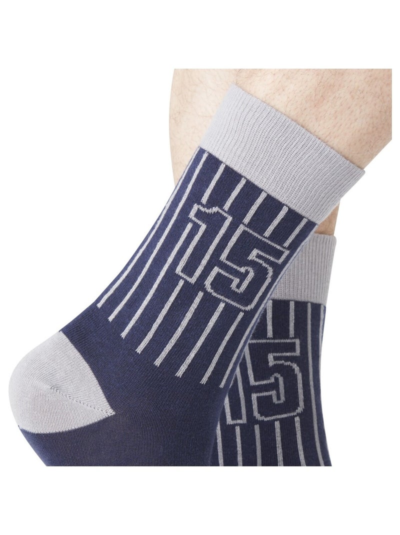Lot de 6 paires de chaussettes de ville coton homme serge blanco Noir - Kiabi
