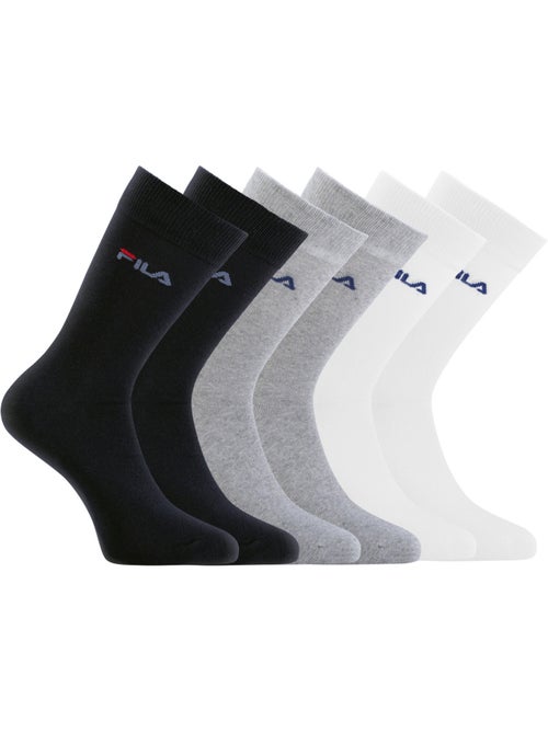 Lot de 6 paires de chaussettes de ville homme assortis fila - Kiabi