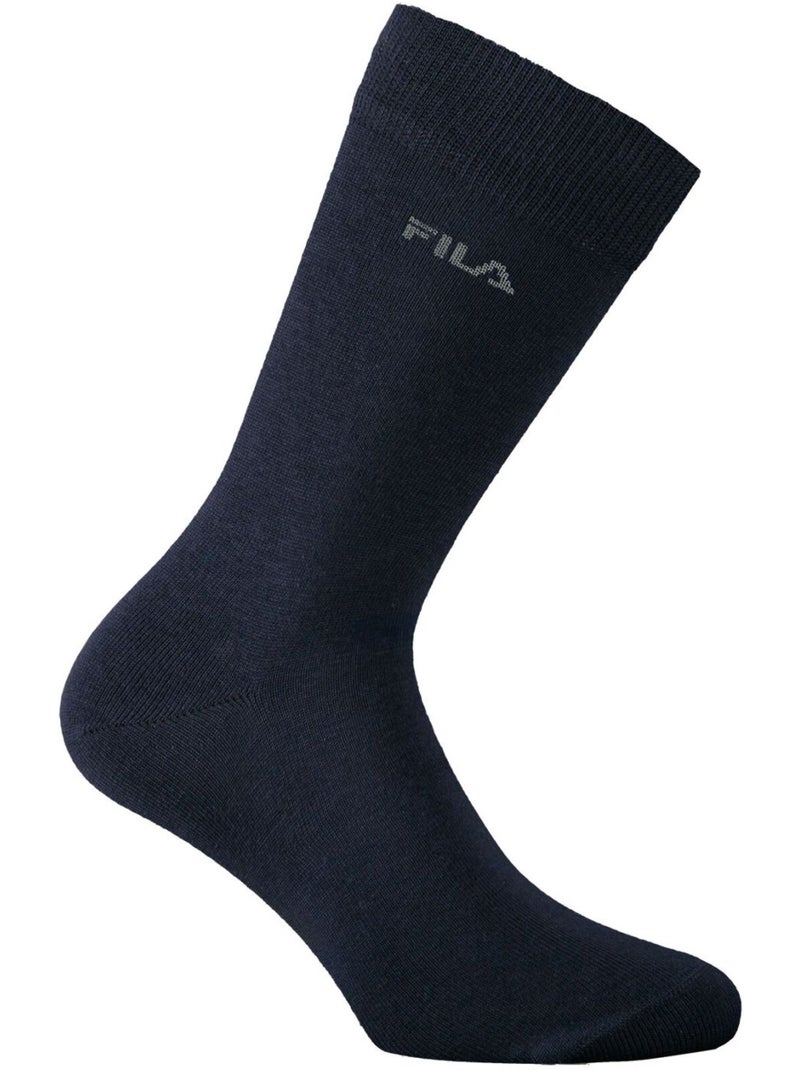Lot de 6 paires de chaussettes de ville homme en bambou fu5511 fila Gris - Kiabi
