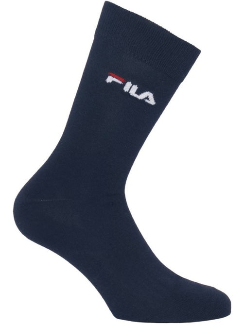 Lot de 6 paires de chaussettes de ville homme navy fila - Kiabi