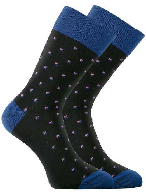 Lot de 6 paires de chaussettes de ville town ad serge blanco - Kiabi