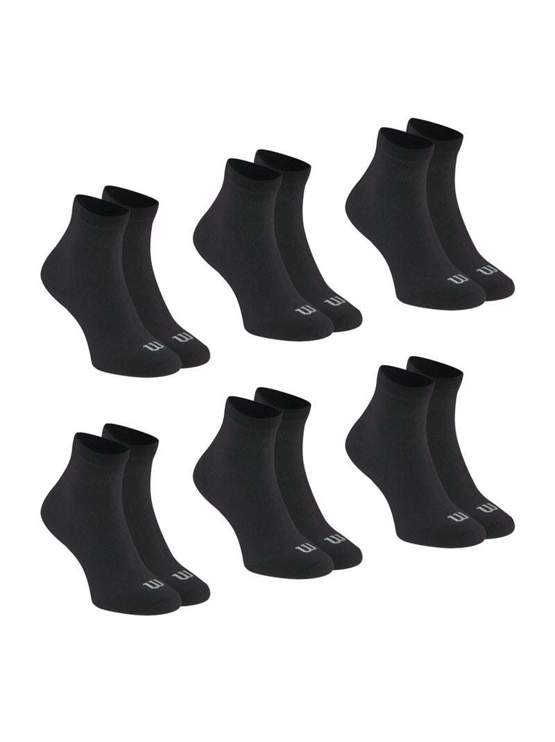 Lot de 6 paires de chaussettes homme sport wilson Noir - Kiabi