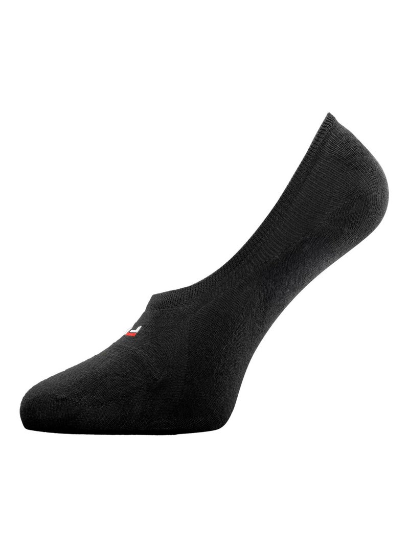 Lot de 6 paires de chaussettes invisibles / protège-pieds fila Noir - Kiabi