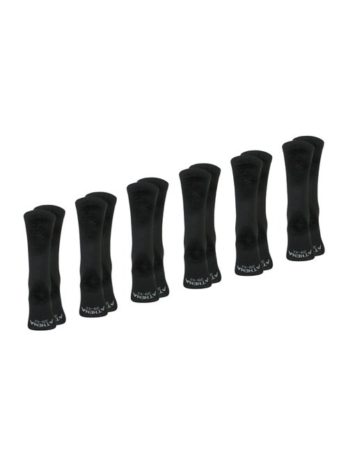 Lot de 6 paires de chaussettes mi-hautes homme my petit prix athena - Kiabi