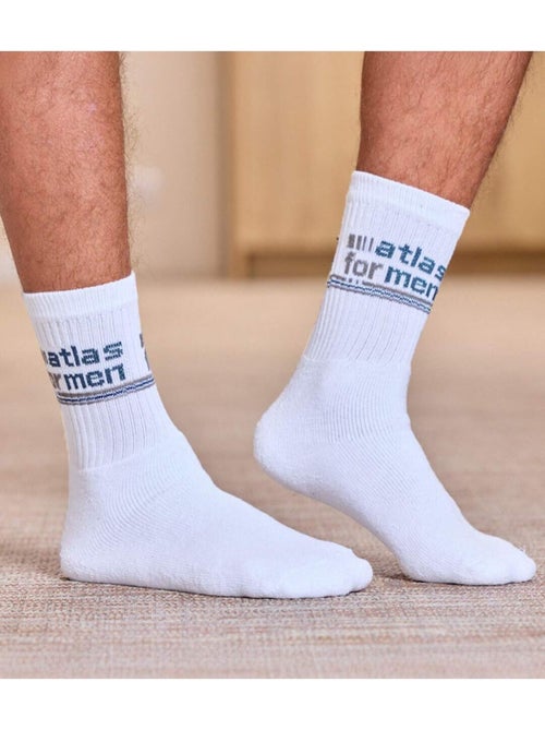 Lot de 6 paires de chaussettes mi-hautes spor  - atlas for men - Kiabi