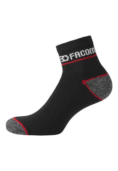 Lot de 6 paires de chaussettes quarter de travail homme red facom - Kiabi Lot de 6 paires de chaussettes quarter de travail homme red facom - Kiabi