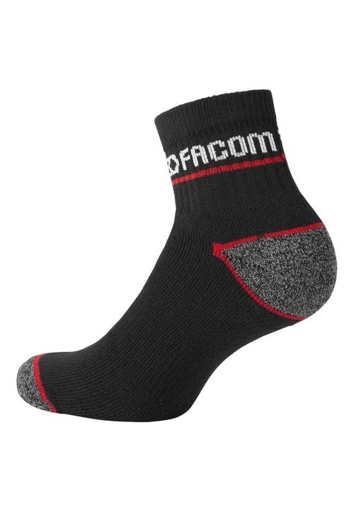 Lot de 6 paires de chaussettes quarter de travail homme red facom - Kiabi Lot de 6 paires de chaussettes quarter de travail homme red facom - Kiabi