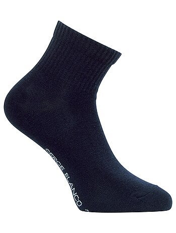 Lot de 6 paires de chaussettes quarter en coton peigné serge blanco serge blanco