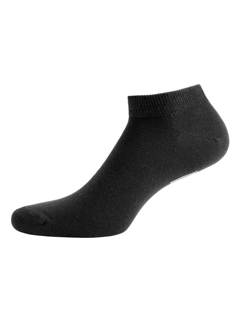 Lot de 6 paires de chaussettes serge blanco Noir - Kiabi