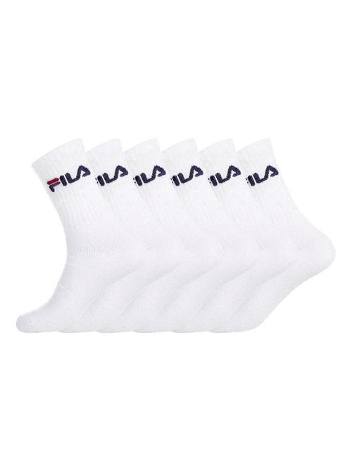 Lot de 6 paires de chaussettes tennis fila - Kiabi Lot de 6 paires de chaussettes tennis fila - Kiabi