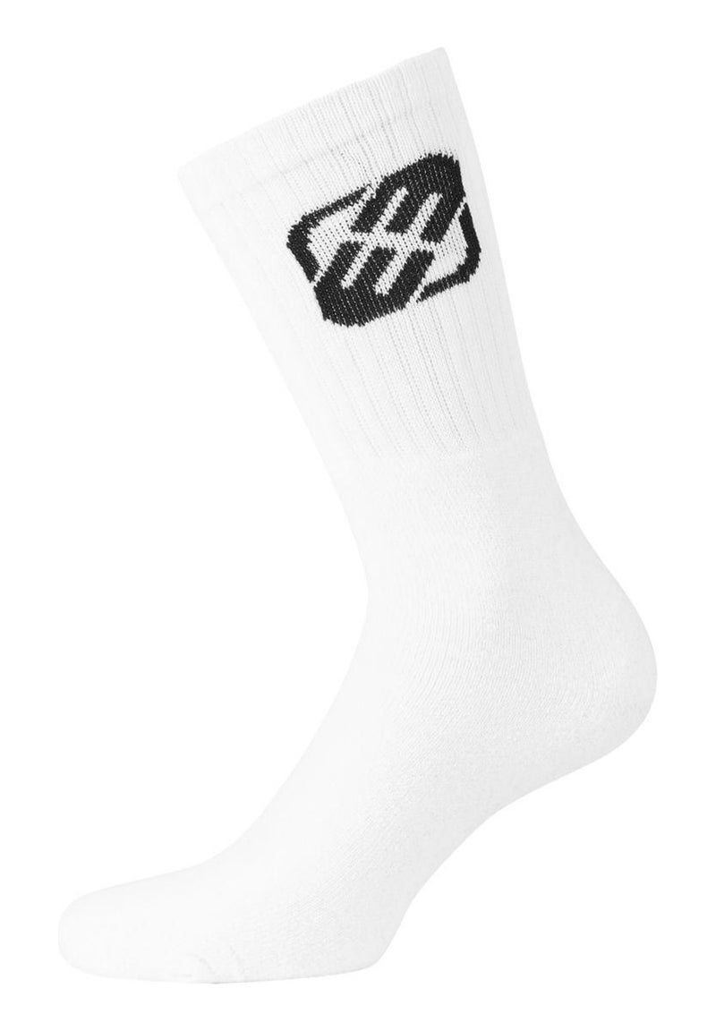Lot de 6 paires de chaussettes tennis homme freegun Blanc - Kiabi
