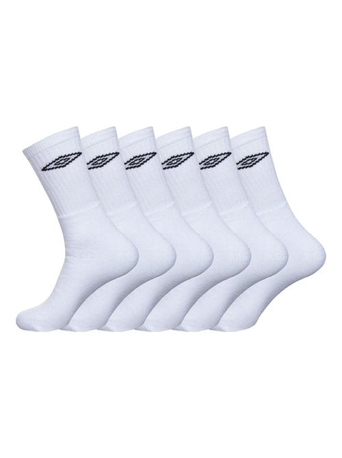 Lot de 6 paires de chaussettes tennis homme umbro - Kiabi