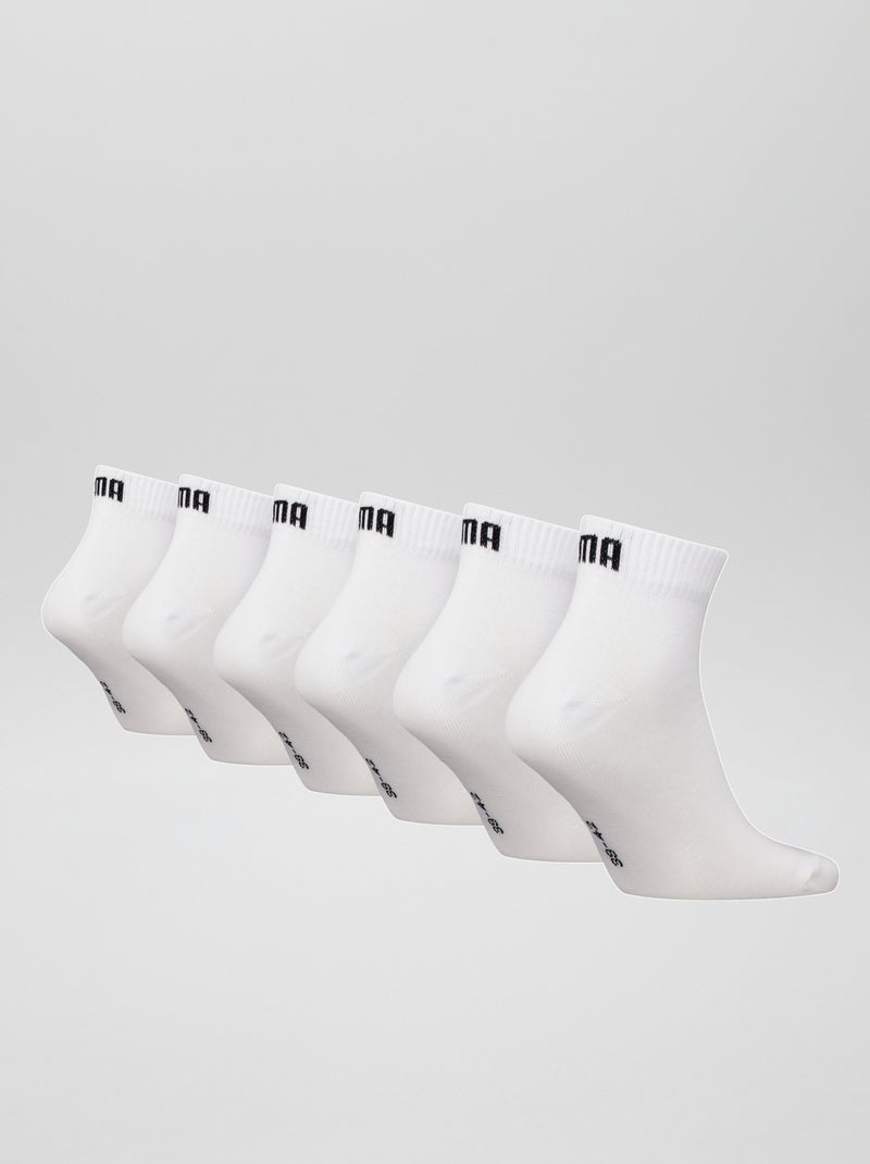 Lot de 6 paires de chaussettes unisex 'Puma' Blanc - Kiabi