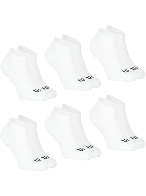 Lot de 6 paires de socquettes homme sport wilson - Kiabi Lot de 6 paires de socquettes homme sport wilson - Kiabi