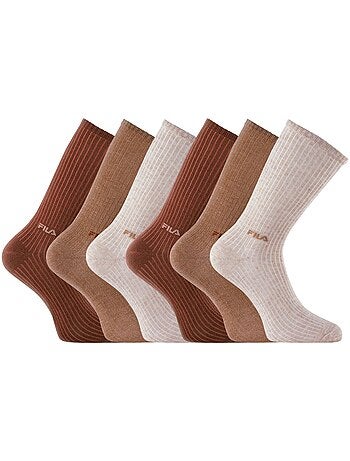 Lot de 6 paires de tennis femme urban natural fila