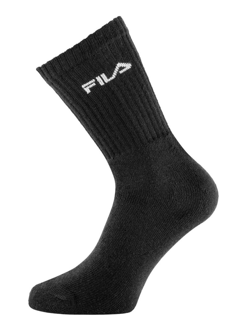 Lot de 6 paires de tennis homme  noir fila Noir - Kiabi