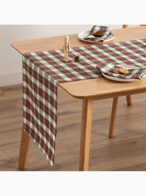 Lot de 6 serviettes de noël en coton, fil doré en relief, carreaux tartan - gamusi - Kiabi Lot de 6 serviettes de noël en coton, fil doré en relief, carreaux tartan - gamusi - Kiabi