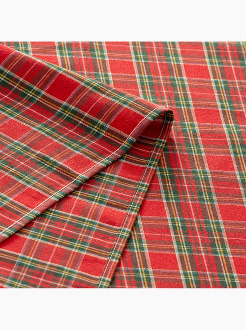 Lot de 6 serviettes de noël en coton, fil doré en relief, carreaux tartan - gamusi - Kiabi Lot de 6 serviettes de noël en coton, fil doré en relief, carreaux tartan - gamusi - Kiabi