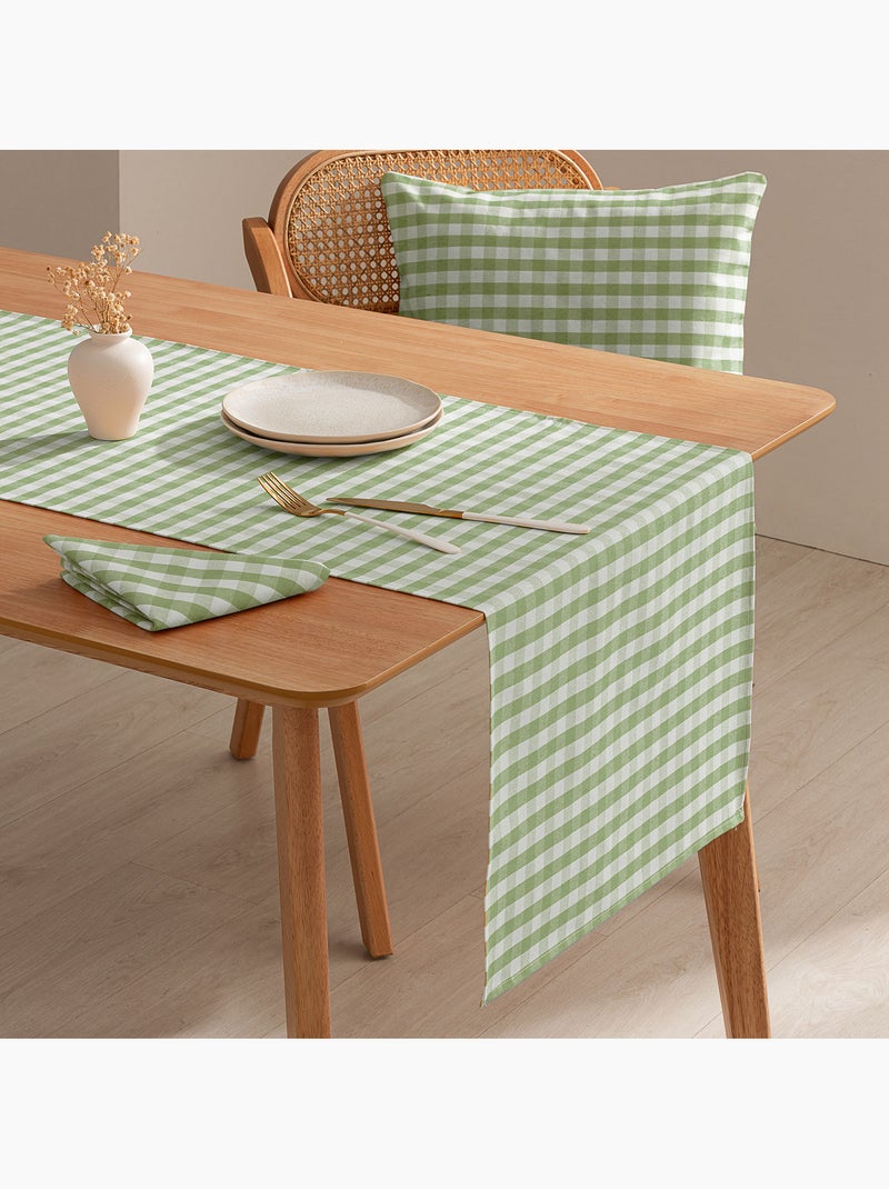 Lot de 6 serviettes en coton à carreaux vichy - gamusi Vert clair - Kiabi