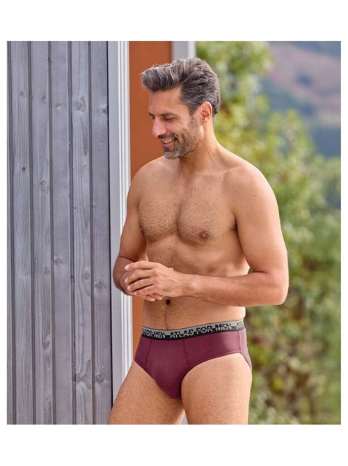 Lot de 6 Slips Unis - ATLAS FOR MEN - Kiabi Lot de 6 Slips Unis - ATLAS FOR MEN - Kiabi