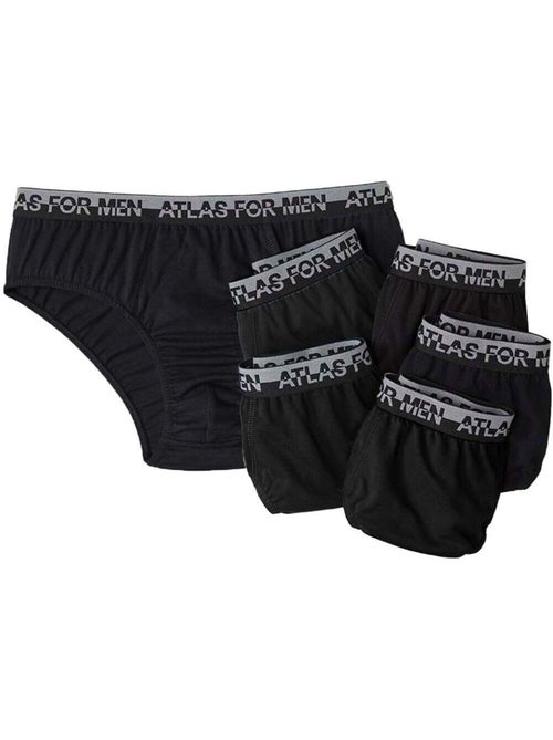 Lot de 6 Slips Unis  - ATLAS FOR MEN - Kiabi