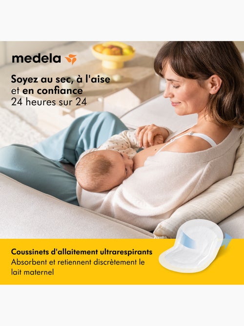 Lot de 60 coussinets d’allaitement lavables medela safe & dry - ultra doux, absorbants et - Kiabi
