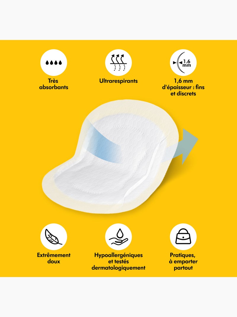 Lot de 60 coussinets d’allaitement lavables medela safe & dry - ultra doux, absorbants et Transparent - Kiabi