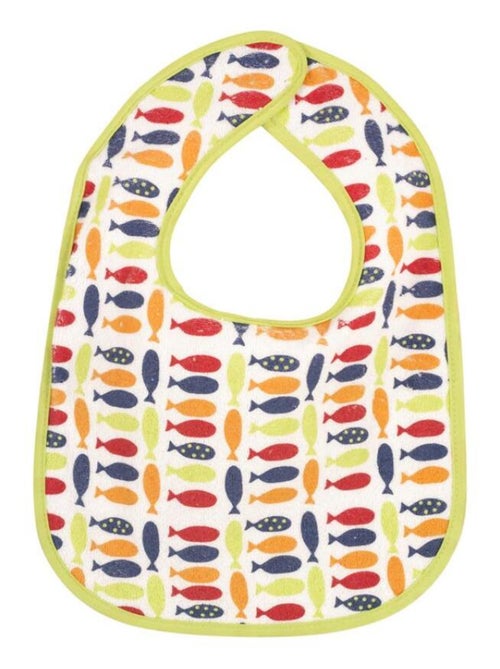 Lot de 7 bavoirs à velcro Poisson - Kiabi