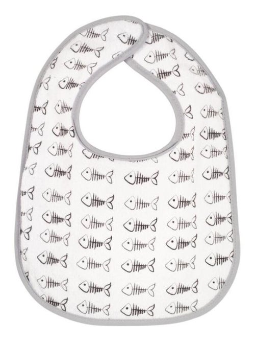 Lot de 7 bavoirs à velcro Poisson - Kiabi