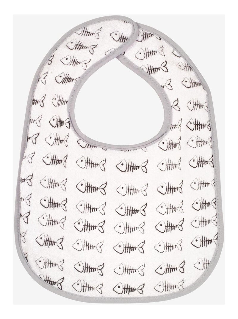Lot de 7 bavoirs à velcro Poisson Multicolore - Kiabi