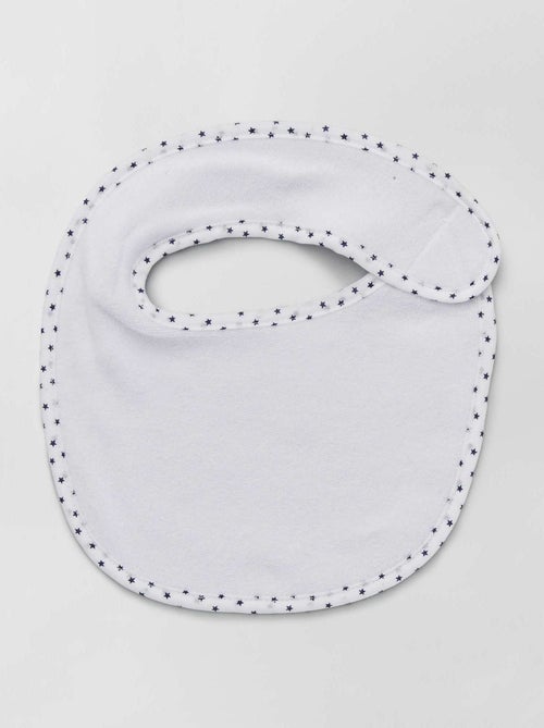 Lot de 7 bavoirs éponge à scratch - Kiabi