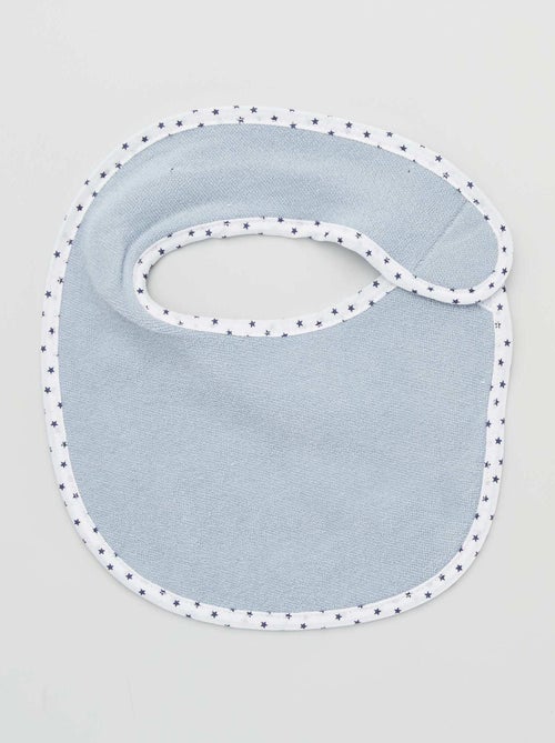 Lot de 7 bavoirs éponge à scratch - Kiabi