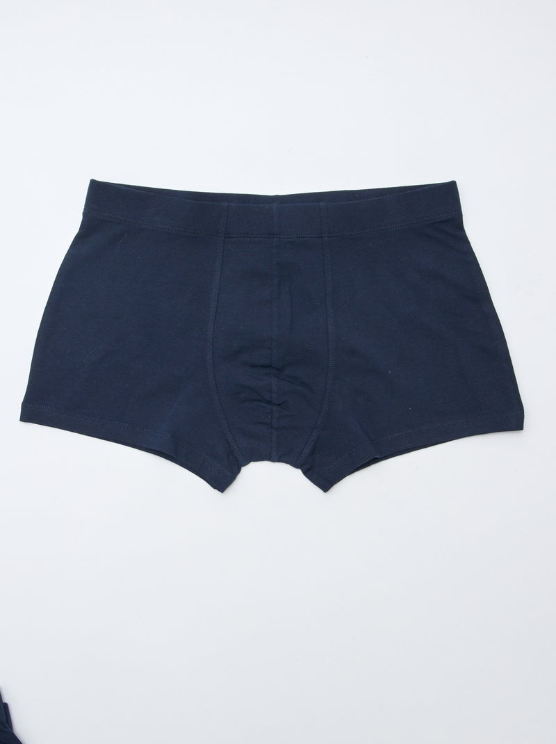 Lot de 7 boxers stretchs Bleu - Kiabi