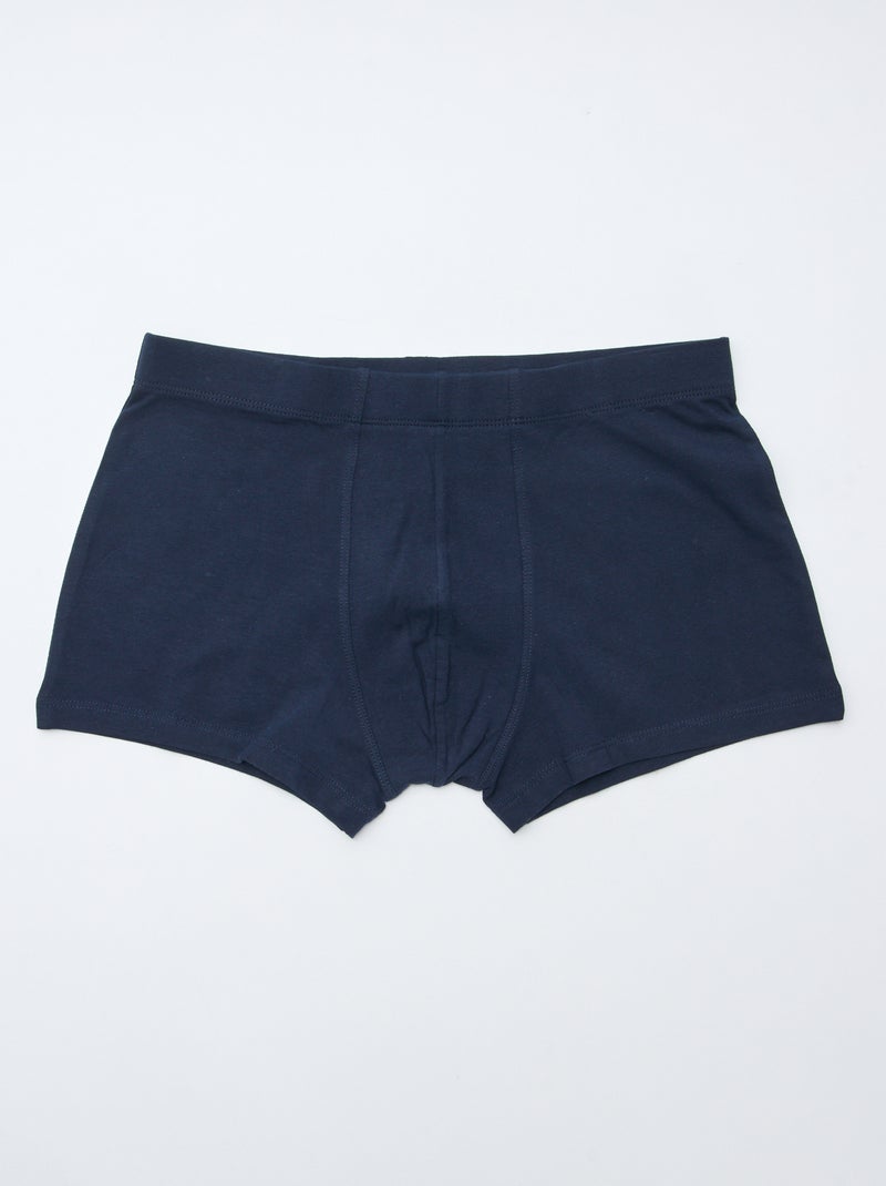 Lot de 7 boxers stretchs Bleu - Kiabi