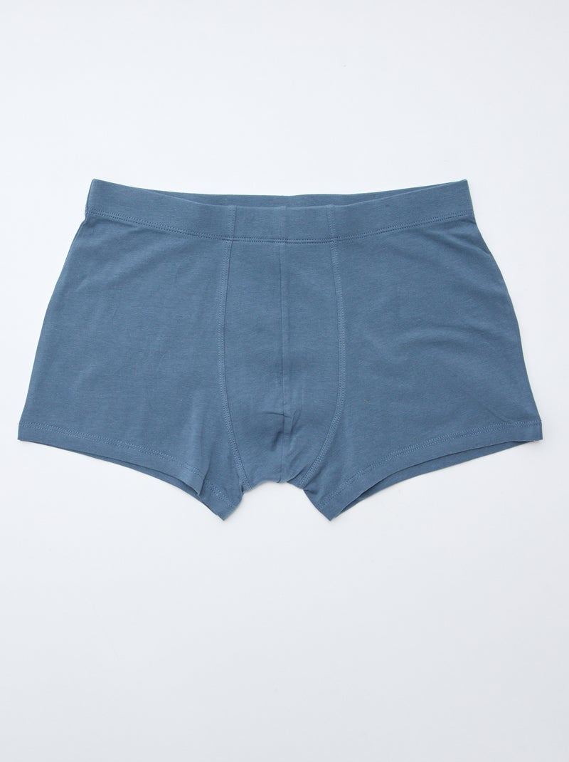Lot de 7 boxers stretchs Bleu - Kiabi