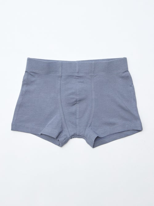 Lot de 7 boxers unis pour homme - Kiabi