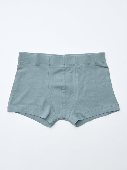 Lot de 7 boxers unis pour homme - Kiabi