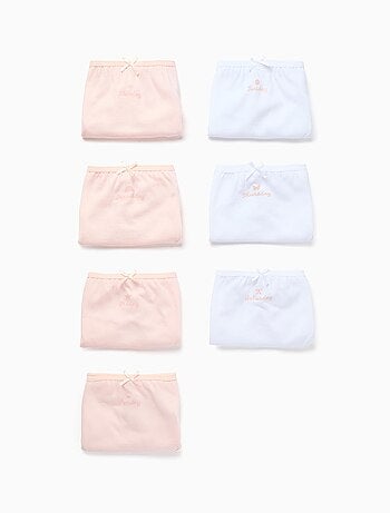 Lot de 7 culottes en coton jours de la semaine