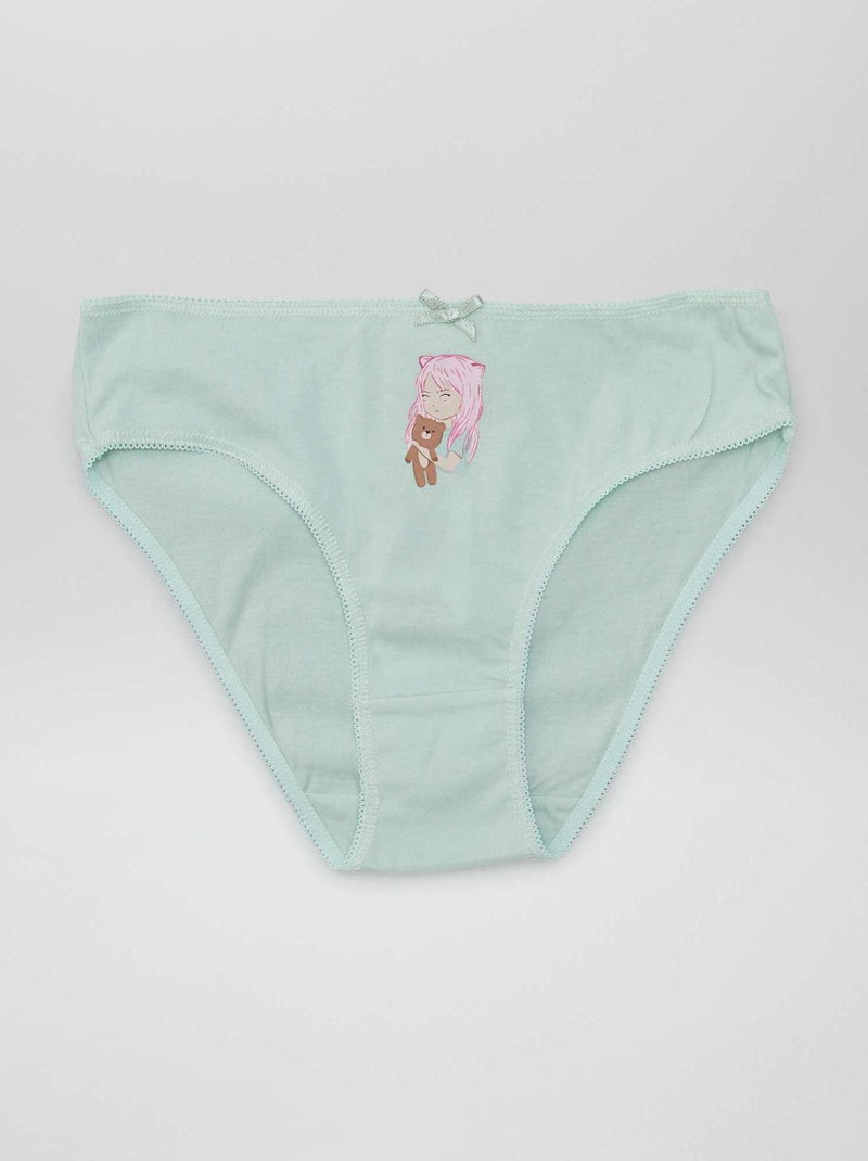 Lot de 7 culottes GIRL - Kiabi