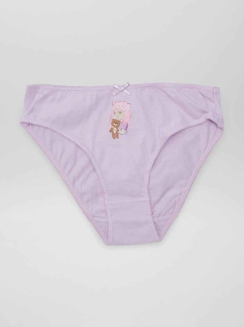 Lot de 7 culottes GIRL - Kiabi