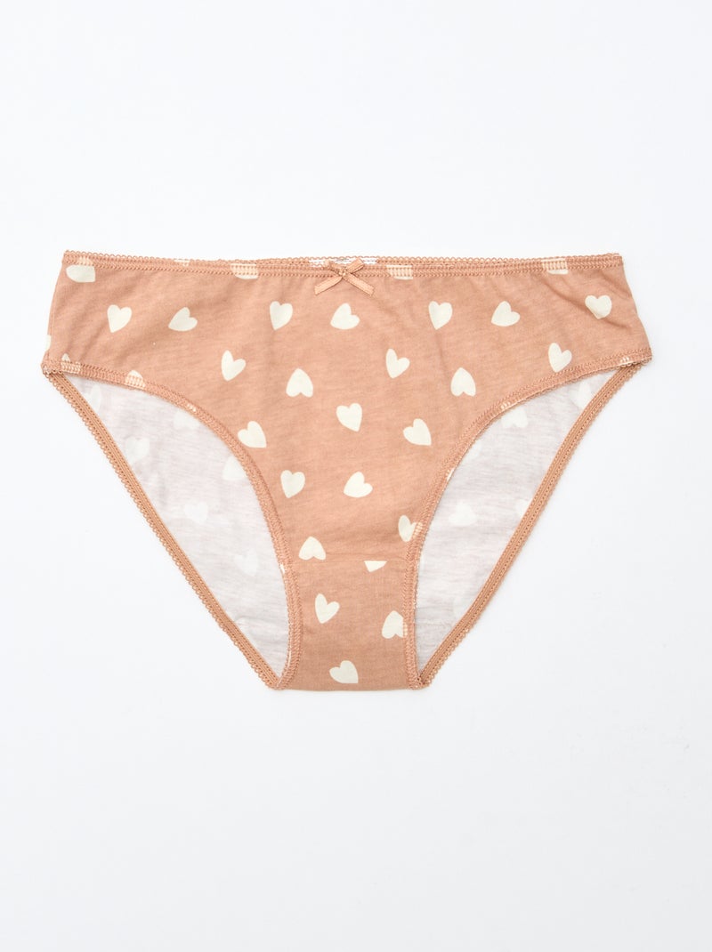 Lot de 7 culottes Rose - Kiabi