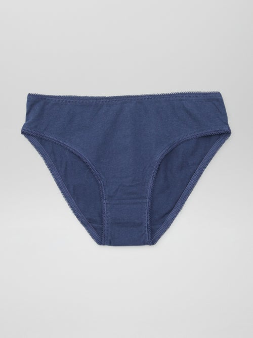 Lot de 7 culottes unies - Kiabi