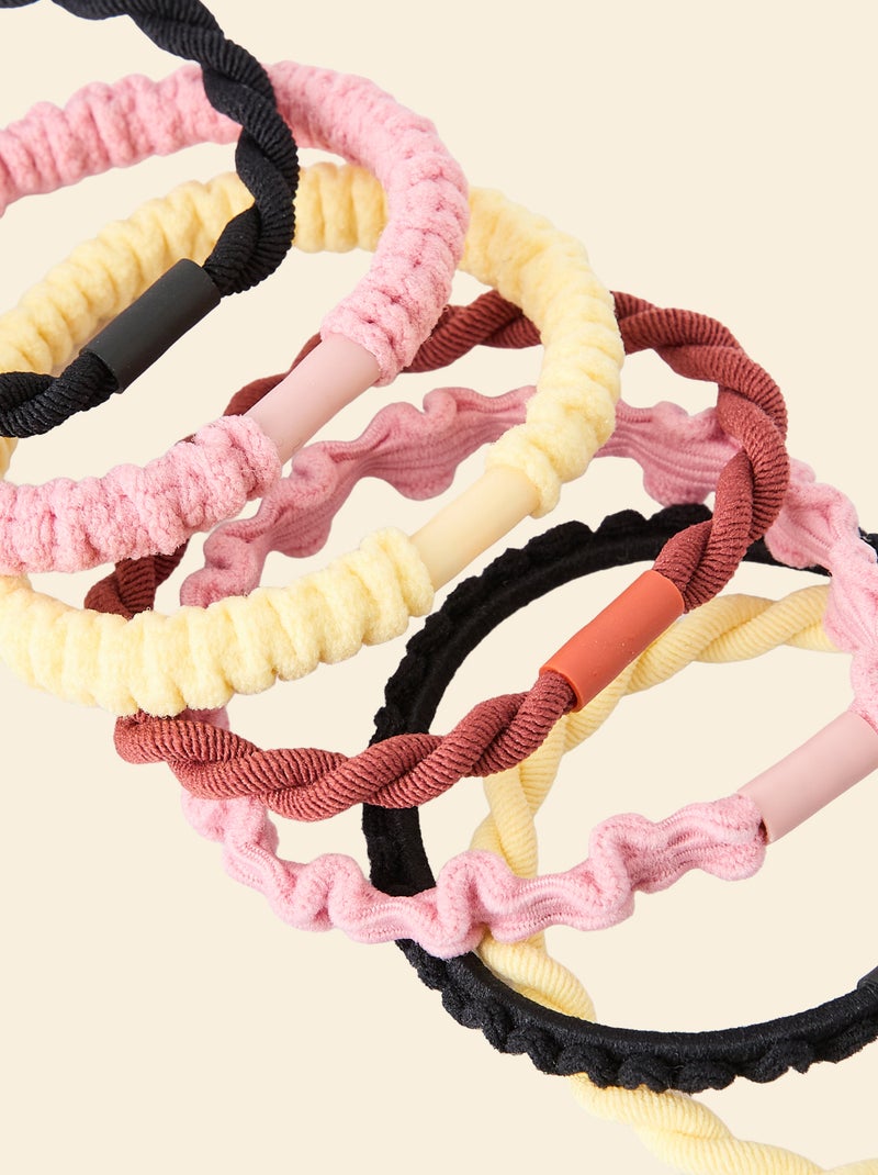 Lot de 7 élastiques (ekstract) Rose - Kiabi