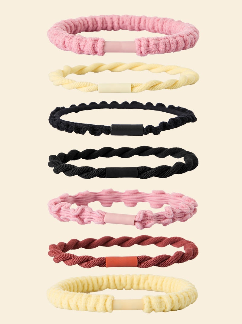 Lot de 7 élastiques (ekstract) Rose - Kiabi